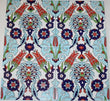 16"X16" (40cm x 40cm) Turkish Iznik Red Tulip & Floral Pattern Ceramic Tile - Furniture4Design