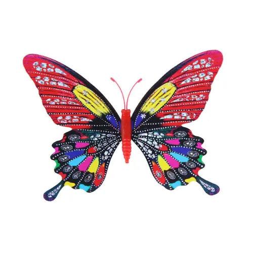 16x 3D Butterfly Wall Art Decal Stickers Magnet Mural Room Reflection 11/15cm - Furniture4Design