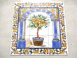 18" x 18" Ceramic tile art Mosaic wall mural Lemon Tree floral BACKSPLASH - Furniture4Design