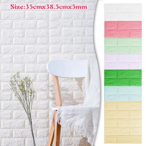 1PCS 3D Self Adhesive Brick Wall Tile Sticker Kitchen Bathroom Wallpaper Decor - Furniture4Design