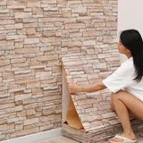 1Pcs 77cm*70cm 3D Wall Sticker Imitation Brick Bedroom Home Decor Waterproof Sel - Furniture4Design