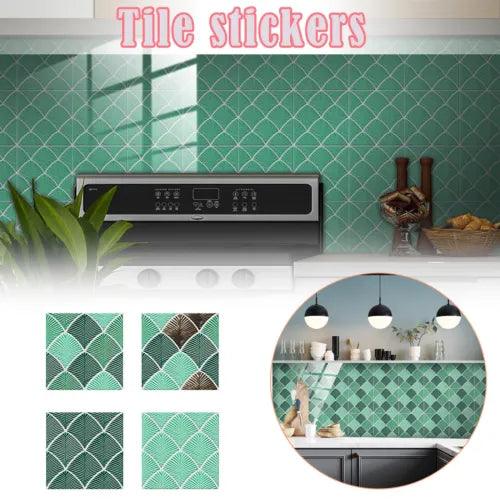 1Set 10PC Self Adhesive Tile 3D Sticker Kitchen Bathroom Wall Sticker Decoration - Furniture4Design