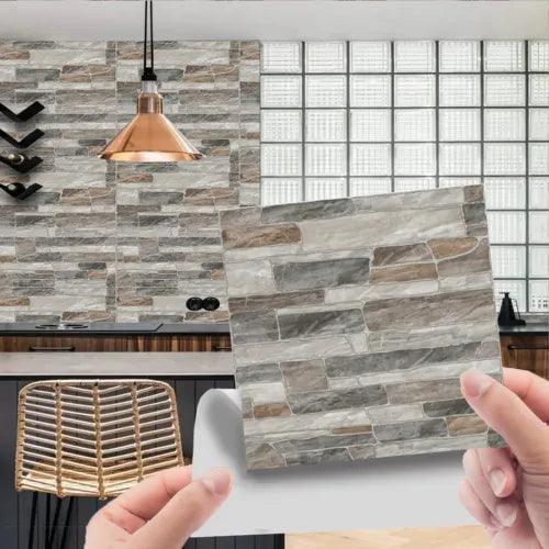 1Set Self Adhesive Tile 3D Sticker Kitchen Bathroom Wall Sticker Decoration - Furniture4Design