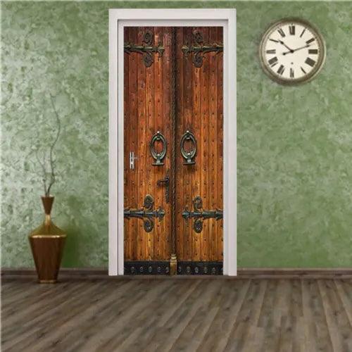 2 Pcs Waterproof Door Stickers Creative Wall Tile Personality - Furniture4Design