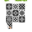 2 Sets Tile Stickers Bathroom Dustproof Wall Floral Pattern Stitching - Furniture4Design