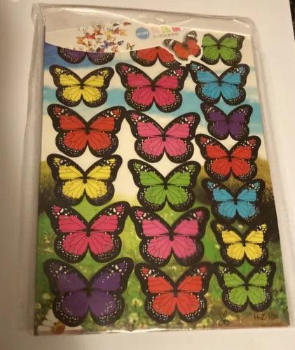 2 Sheets of Butterfly wall stickers Living room, Den, Bedroom, Home Decoration. - Furniture4Design