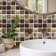 20Pcs Mosaic Tile Stickers Self Adhesive Kitchen Bathroom Home Wall Decor DIY - Furniture4Design