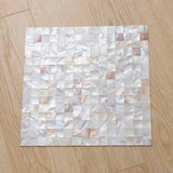 225 Pcs Kitchen Backsplash Tile Shell Wall Sticker Bedroom Decore Ceramic - Furniture4Design