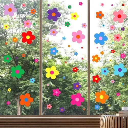 288PCS WALL STICKERS FLOWER DECAL FLORAL VINYL MURAL ART 3D KIDS ROOM HOME DECOR - Furniture4Design