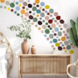 296PCS WALL STICKERS POLKA DOTS DECAL RAINBOW VINYL MURAL HOME KIDS ROOM DECOR - Furniture4Design