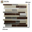 3 pcs Mosaic Wall tiles Easy Self Adhesive Kitchen Backsplash Wallpaper Home - Furniture4Design