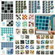 30pc Kitchen Tile Stickers Bathroom Mosaic Wall Sticker Self-adhesive Home Deco₊ - Furniture4Design