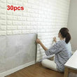 30pcs 3D Tile Brick Wall Sticker Self-adhesive Waterproof Foam Panel 70 * 30cm - Furniture4Design