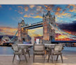 3D Architecture Cross-Sea Bridge Self-adhesive Removeable Wallpaper Wall Mural1 - Furniture4Design