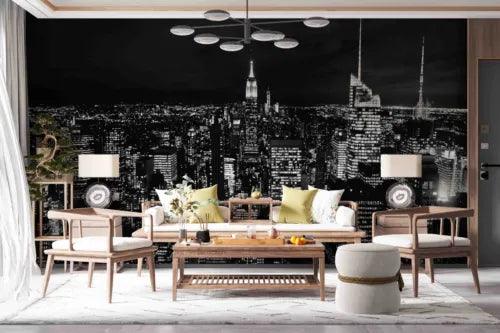 3D Architecture Mansion Night Sce Self-adhesive Removeable Wallpaper Wall Mural1 - Furniture4Design