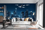 3D Architecture Night Mansion Self-adhesive Removeable Wallpaper Wall Mural1 - Furniture4Design