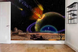 3D Architecture The Earth Self-adhesive Removeable Wallpaper Wall Mural1 3025 - Furniture4Design