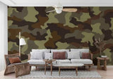 3D ArmyGreen Shadow Self-adhesive Removeable Wallpaper Wall Mural1 1048 - Furniture4Design