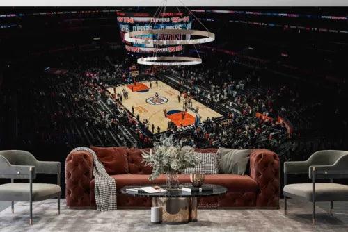 3D Basketball Spectator Seats Self-adhesive Removeable Wallpaper Wall Mural1 53 - Furniture4Design