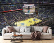 3D Basketball Spectator Seats Self-adhesive Removeable Wallpaper Wall Mural1 55 - Furniture4Design