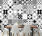 3D Black Tile Love 42342NA Wallpaper Wall Murals Removable Wallpaper Fay - Furniture4Design