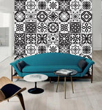 3D Black Tile Pattern G1999 Wallpaper Wall Murals Removable Self-adhesive Erin - Furniture4Design