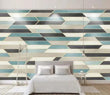 3D Blue Black Tiles 47471NA Wallpaper Wall Murals Removable Wallpaper Fay - Furniture4Design