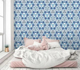 3D Blue Brick ZHU053 Texture Tiles Marble Wallpaper Wall Mural Removable Zoe - Furniture4Design