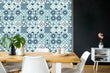 3D Blue Circle Tiles 42077NA Wallpaper Wall Murals Removable Wallpaper Fay - Furniture4Design