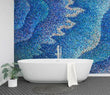 3D Blue Dots ZHU016 Texture Tiles Marble Wallpaper Wall Mural Removable Zoe - Furniture4Design