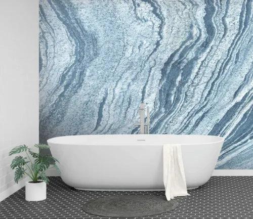 3D Blue Quicksand ZHU064 Texture Tiles Marble Wallpaper Wall Mural Removable Zoe - Furniture4Design