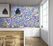 3D Blue Small Brick ZHU072 Texture Tiles Marble Wallpaper Wall Mural Removable - Furniture4Design