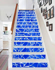 3D Blue Tile 484 Stair Risers Decoration Photo Mural Vinyl Decal Wallpaper - Furniture4Design