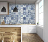 3D Blue Tile Pattern 17660NA Wallpaper Wall Murals Removable Wallpaper Fay - Furniture4Design