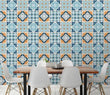 3D Blue Tile Pattern 41794NA Wallpaper Wall Murals Removable Wallpaper Fay - Furniture4Design