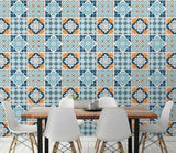 3D Blue Tile Pattern 41794NA Wallpaper Wall Murals Removable Wallpaper Fay - Furniture4Design