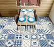 3D Blue Tiles 11816NA Floor WallPaper Murals Wall Print 5D AJ WALLPAPER AU Fay - Furniture4Design