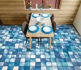 3D Blue Tiles 11922NA Floor WallPaper Murals Wall Print Decal Fay - Furniture4Design