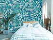 3D Blue Tiles E320 Wallpaper Mural Paper Wall Print Indoor Murals CA Honey - Furniture4Design