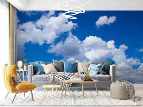 3D Bluesky Cloud Self-adhesive Removeable Wallpaper Wall Mural1 2917 - Furniture4Design