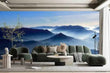 3D Bluesky Mountain Fog Self-adhesive Removeable Wallpaper Wall Mural1 3014 - Furniture4Design