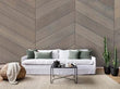 3D Board Brown Parallelogram Self-adhesive Removeable Wallpaper Wall Mural1 1464 - Furniture4Design