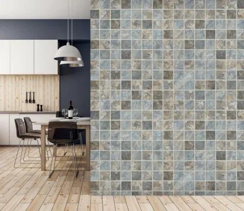 3D Brick Square ZHU101 Texture Tiles Marble Wallpaper Wall Mural Removable Zoe - Furniture4Design