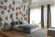 3D Brown Leaf Tile ZHUA691 Wallpaper Wall Murals Removable Self-adhesive Zoe - Furniture4Design