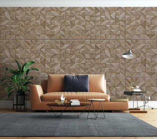 3D Brown Tile Graphics 26363NA Wallpaper Wall Murals Removable Wallpaper Fay - Furniture4Design