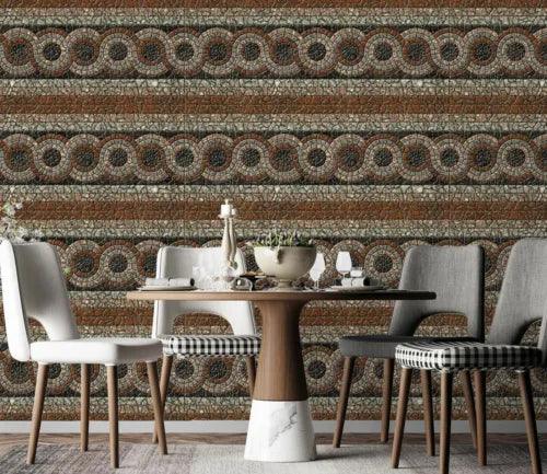 3D Brown Tile Pattern 26367NA Wallpaper Wall Murals Removable Wallpaper Fay - Furniture4Design