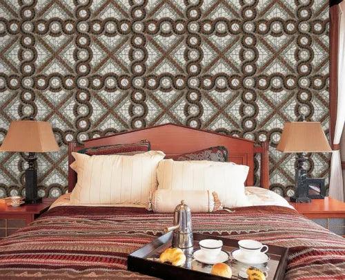 3D Brown Tile Pattern 26384NA Wallpaper Wall Murals Removable Wallpaper Fay - Furniture4Design