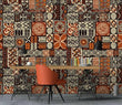 3D Brown Tile Pattern 26818NA Wallpaper Wall Murals Removable Wallpaper Fay - Furniture4Design