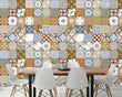 3D Brown Tile Pattern 41800NA Wallpaper Wall Murals Removable Wallpaper Fay - Furniture4Design