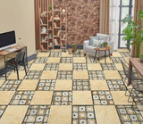 3D Brown Tile Petal 24542NA Floor WallPaper Murals Wall Print Decal Fay - Furniture4Design